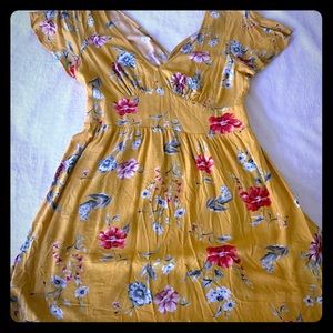 Yellow Floral Dress